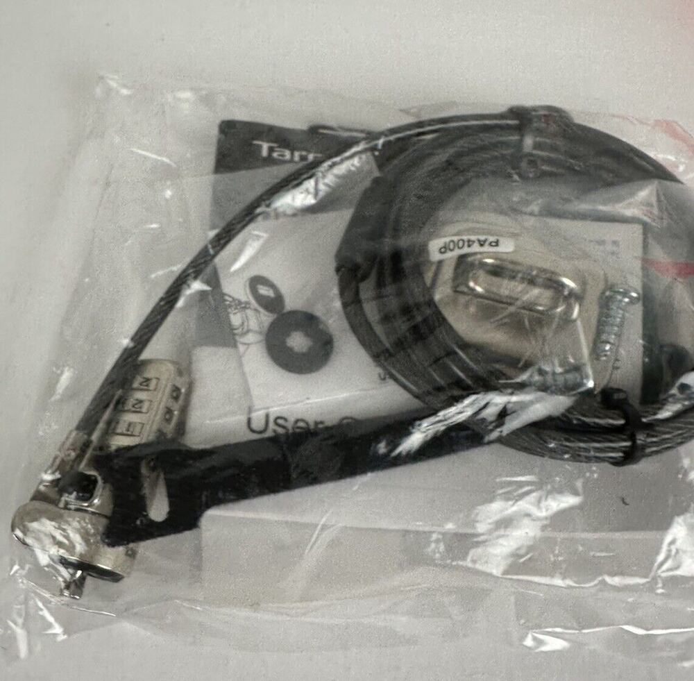 Targus Bike Lock DEFCON Trapezoid Resettable Combo Cable Lock #ASP66GLX New